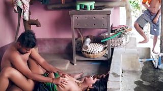 Rural Indian Sister-in-law Intimate With Younger Brother-in-law Outside With Explicit Hindi Dialogue