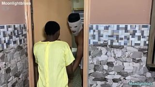 Skipping Class Never Felt So Good When This Ebony Student Gets Naughty With The Well-endowed Security Guard