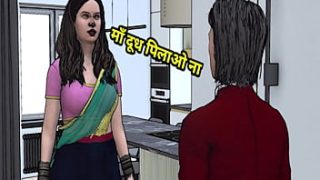 Stepmom Seduces Stepson With Hindi Audio In Desi Indian Scene