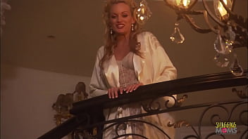 Curvaceous Blonde Mature Enjoys Steamy Stairway Encounter With A Companion
