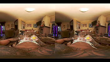 Young Girl Enjoying Intimate Vr Experience With Boyfriend In First-person View