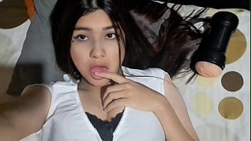 Horny Girl Pleasures Herself With A Homemade Sex Toy (real Footage)