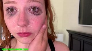 Ginger Teen Arietta Adams Gets Rough Face Fucking And Swallows Load