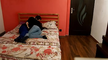 Newlywed Lovers Sharing An Intimate Moment