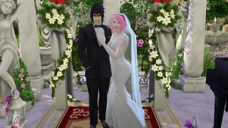 Sakura’s Wedding Day Part 1: Naruto Ntr Hentai With Bride Cheating On Her Cuckold Husband Anime