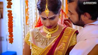 Indian Voluptuous Newlywed Secretly Meets Ex-lover While Husband Watches (hindi Dialogue)