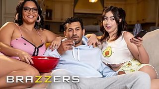 Ashlyn Peaks And Chloe Surreal Seduce Their Crush During A Movie Night That Escalates Into A Passionate Threesome