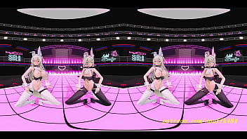 3d Vr180 Mmd Dance Featuring Fuwamoco From Hololive