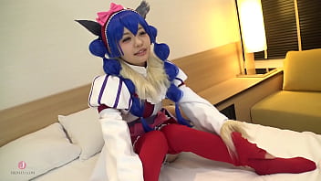 Intimate Encounter With A Stunning Blue-haired Cosplayer Featuring Intense Pleasure And Explosive Climaxes.