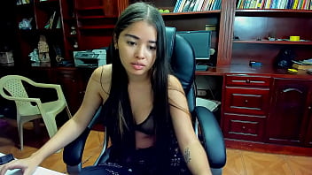 Young Office Assistant Engages In Solo Anal Pleasure At Work