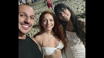 A Redhead We Met At Copacabana’s New Year’s Eve Joined Us For A Threesome.