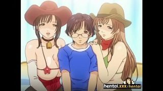Geek Enjoys A Titty Sandwich Between Voluptuous Beauties – Boobalicious – Hentai.xxx