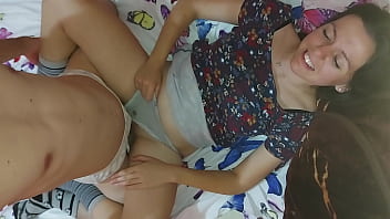 Stepsibling Explores Intimacy As She Guides Him Into Her Tight Embrace
