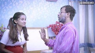 Elderly Teacher Engages In Intense Encounter With Young Student (hindi Dialogue)