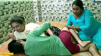 Indian Beauty Enjoys Steamy Threesome With Boyfriend And Sister-in-law! Hot Hindi Xxx Action