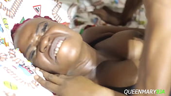 A Dark-skinned Woman Expresses Pleasure With A Well-endowed Partner