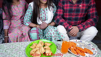 Indian Guy And Girl Engaging In Intimate Acts In Hindi