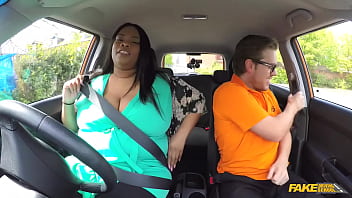 Ebony Bbw Ditches Her Panties For A Steamy Car Session At Fake Driving School