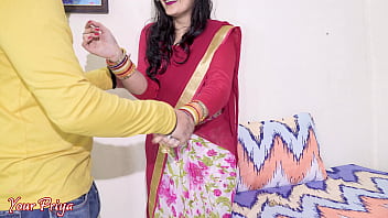 Desi Bhabhi Gets A Deep Blowjob Before Taking A Hard Anal Pounding In This Steamy Hindi Sex Video.
