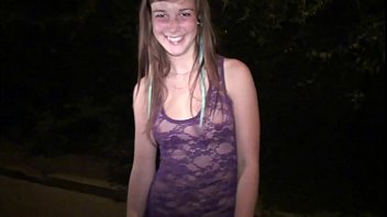 Alexis Crystal, The Sweet Young Thing, Heads Out To Flash Her Perfect Body In A Public Place