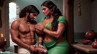 A Sultry Indian Aunty Gets Steamy In This Ai-generated Fantasy.
