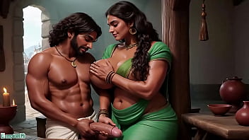 A Sultry Indian Aunty Gets Steamy In This Ai-generated Fantasy.