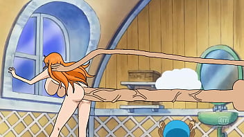 Nami Gets Stretched By Luffy’s Rubbery Surprise
