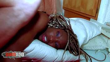 Sizzling Ebony Beauty Gets Her Tight Backdoor Pounded By A Pale Stud