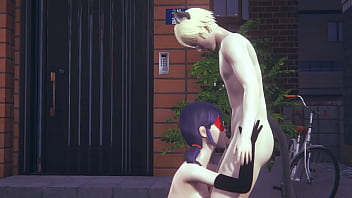 Caught In The Moonlight, Ladybug Gives Cat Noir A Very Public Reward On The City Streets