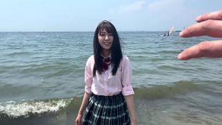 海辺デートの後はラブホで濃厚セックス おじさんとの深いキスと絶妙なフェラテクでイキ狂う