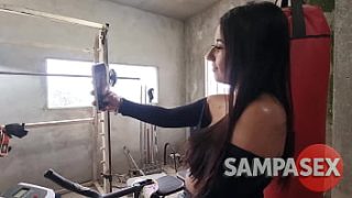 Sweaty Gym Anal Session With Natty Hot
