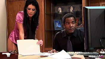 Slender Secretary In Sheer Stockings Tempts Her Hung Black Boss Into A Steamy Interracial Anal Encounter