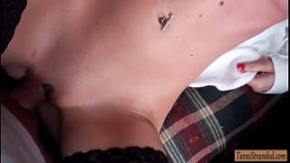 Thumbing A Ride, Leyla Peachbloom Gets A Wild Pounding From A Mysterious Stranger