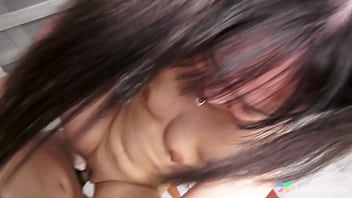 Hana Kawamura, a petite Japanese beauty, gets taken in a wild, passionate encounter.
