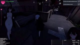 Unveiling her bare form beneath the coat for a stranger’s eyes—an immersive 3D hentai encounter.