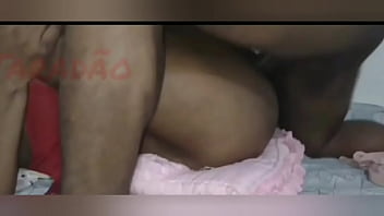 Gozando gostoso no cuzinho da minha preta