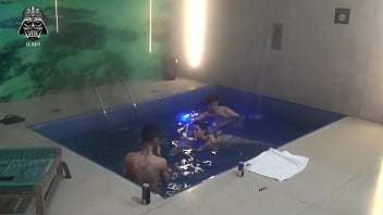 Poolside Passion: A Steamy Threesome with Friends Continues