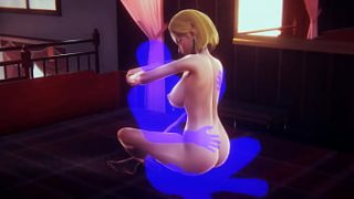Intimate Encounter: C18’s Hotel Rendezvous – A Sensual Anime Fantasy