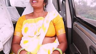 Sultry servant seduction in the backseat, whispering raw Telugu desires.