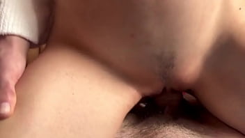 Amateur Russian Homemade POV: Double Cumshot and a Creampie