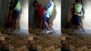 A steamy workplace encounter: a UP laborer and a lady caught on Desi MMS