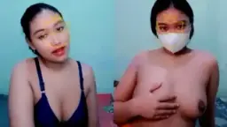 Nabila, 19 tahun, masih malu-malu saat dadanya disentuh