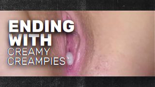 Wild Ginger Ellie Takes on a Gangbang, Riding Hard to a Doggystyle Creampie Climax