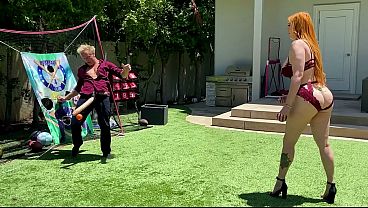Curvy Redhead Stepmom Enjoys a Game of Catch with Her Stepson’s Impressive Member