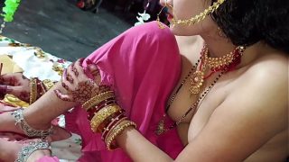 A Night of Passion: Indian Couple’s First Intimacy with Sensual Hindi Whispers