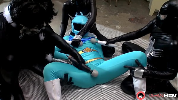 Blue-uniformed space girl explores pleasure with toys and friends.