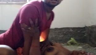 Village threesome with a wild country girl