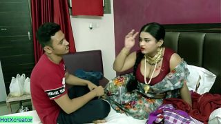 A fortunate young man’s passionate night with his stunning new bride