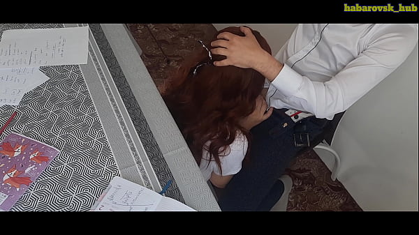 Fiery-haired scholar takes a deep, creamy gulp