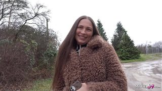 Seductive German Scout: Anal Audition with Freckled Maid Cora Love and Her Curves